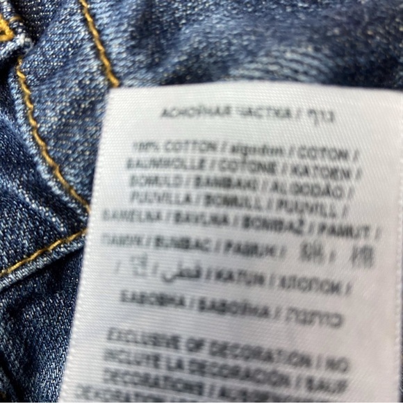 GUESS men jeans Halsted fit size 32 medium rise tapered slim denim 100% cotton - Picture 6 of 12